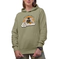 thumbnail image 1 of Let's Get Ready to Bumble Pun Quote with Honey Bee & Rainbow Art Merch Gift, Sand Hooded Sweatshirt or Hoodie, XL, 1 of 5