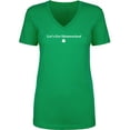 thumbnail image 1 of Let's Get Shamrocked Womens V-Neck T-Shirt, 1 of 2