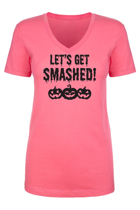 Let's Get Smashed! Womens V-Neck T-Shirt