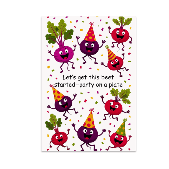 Let’s Get This Beet Started - Food Lover - 13x19 Poster Print