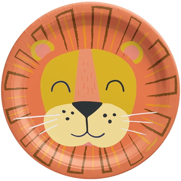 Let's Get Wild 7" Round Plates (8)