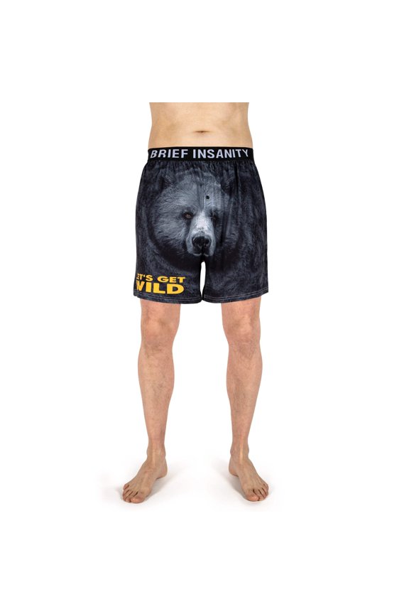 Let's Get Wild Bear Boxer Shorts