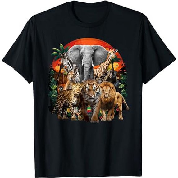 Let's Get Wild Zoo Animals Safari Party A Day At The Zoo T-Shirt