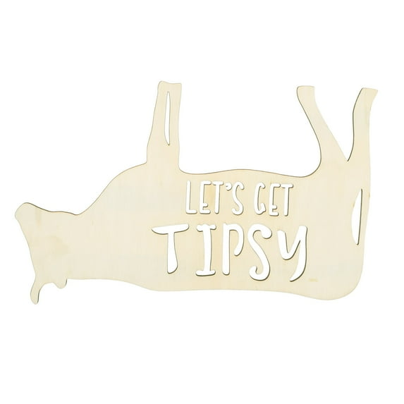 Let's Get s Let's Get Drunk With Wooden Cow Decorations Wooden Party Props And Pendants