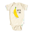 thumbnail image 1 of Let's Go Banana Baby Bodysuit, Banana Kids T-shirt & Toddler Tee, Fruit Themed Unisex Baby Clothes 18m Natural, 1 of 2
