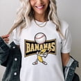thumbnail image 1 of Let's Go Bananas Baseball T-Shirt, Funny Mascot Sports Tee, Banana Playing Baseball Shirt, Quirky Team Spirit Outfit, Humorous Baseball Gift BTO04, 1 of 5