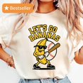 thumbnail image 1 of Let's Go Bananas Baseball T-Shirt, Funny Sports Team Mascot Shirt, Banana Playing Baseball Tee, Quirky Game Day Shirt, Fruit Theme Baseball Gift, 1 of 5