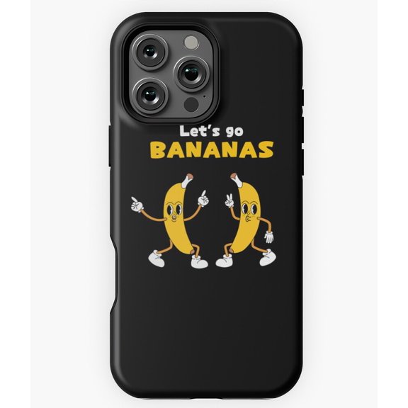 Let's Go Bananas Funny Dancing Art N7345 Phone Case for iPhone 17 16 15 14 13 12 11 Pro Max