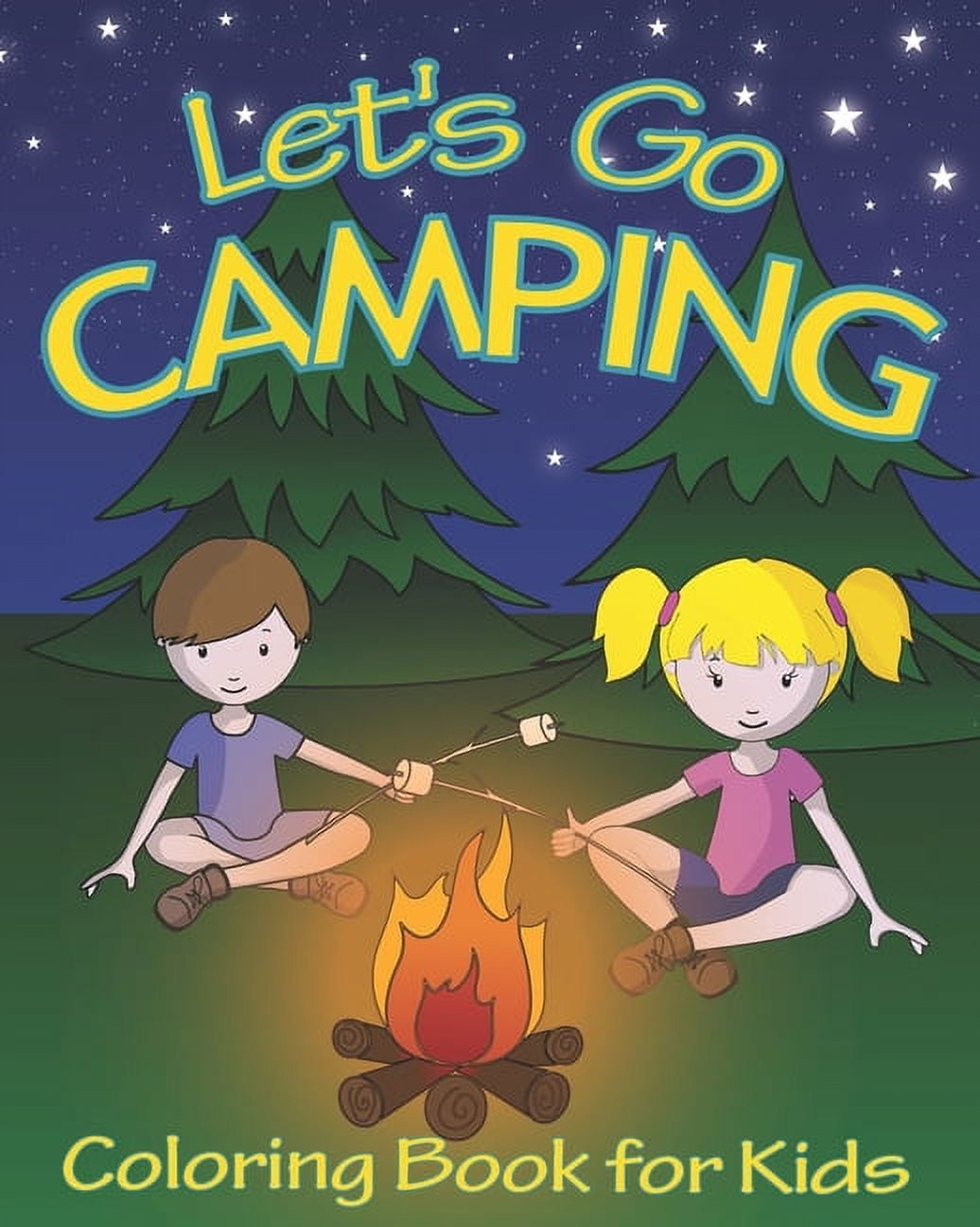 Let's Go Camping Coloring Book for Kids 45 Summer Camping