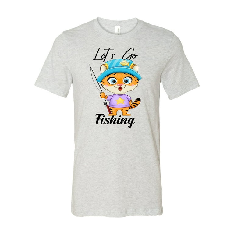 Let's Go Fishing T-shirt Design. Men's T-Shirt