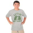 thumbnail image 1 of Let's Go Get Lost Bigfoot Legend Myth Crewneck T Shirts Boy Girl Teen Brisco Brands L, 1 of 1