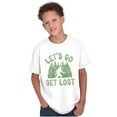 thumbnail image 1 of Let's Go Get Lost Bigfoot Legend Myth Crewneck T Shirts Boy Girl Teen Brisco Brands XS, 1 of 6