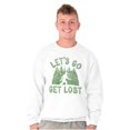thumbnail image 1 of Let's Go Get Lost Bigfoot Legend Myth Sweatshirt for Men or Women Brisco Brands L, 1 of 6