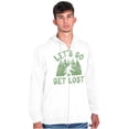 thumbnail image 1 of Let's Go Get Lost Bigfoot Legend Myth Zip Up Hoodie Men's Women's Brisco Brands S, 1 of 6