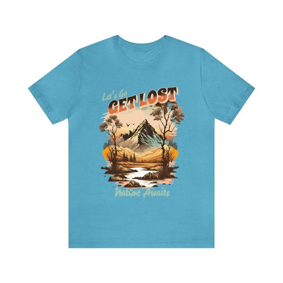 Let's Go Get Lost - Eco Explorer's Tee, Earth-Loving Top, Hiking Shirt