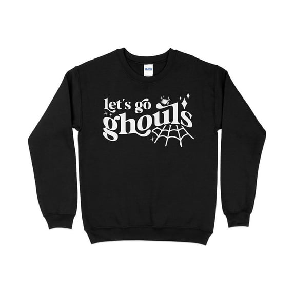 Let's Go Ghouls, Hallween Sweatshirt, Halloween Sweatshirt, Funny Halloween Shirt, Skeleton Shirt, Fall Shirt, Cute Womens Fall T-shirt
