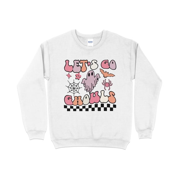Let's Go Ghouls Sweatshirt, Halloween Sweatshirt, Halloween Shirt, Skeleton Shirt, Halloween Funny Shirt