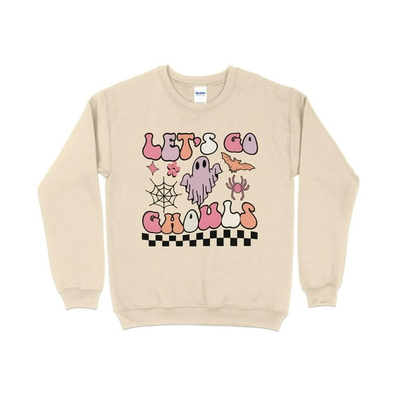 Let's Go Ghouls Sweatshirt, Halloween Sweatshirt, Halloween Shirt, Skeleton Shirt, Halloween Funny Shirt