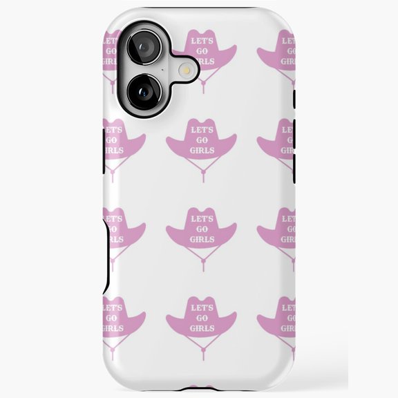 Let’s Go Girls Funny Western Quote Cartoon iPhone 11 to 17 Pro Max
