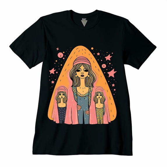 Let's Go Girls Retro Cowgirls Bride Bridesmaid Bachelorette T-Shirt Men's T-shirt New Cotton Black Tee XS-5XL