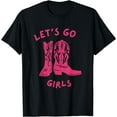 thumbnail image 1 of Let鈥檚 Go Girls Rodeo Western Cowgirls T-Shirt Black 2X-Large, 1 of 4