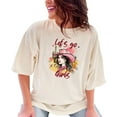 thumbnail image 1 of Let's Go Girls T-Shirt, Country Western Graphic Tee, Cowgirl Illustration Shirt, Perfect Country Concert Outfit, Trendy Women's Top, Ivory Comfort Colors T-Shirt, Medium, 1 of 1