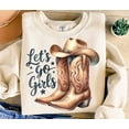 thumbnail image 1 of Let's Go Girls T-shirt, Cowgirl Shirt, Cowgirl Boots Shirt, Western T-shirt TH280540, 1 of 5