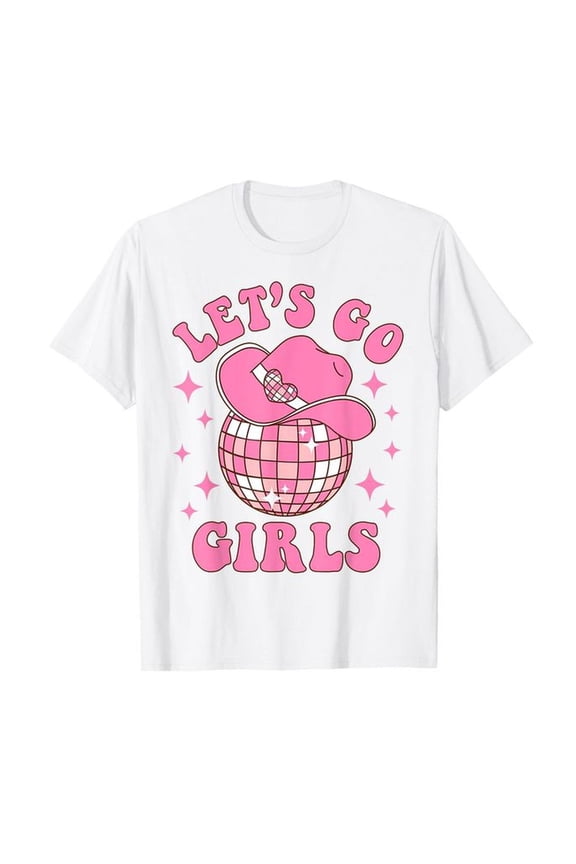Let's Go Gis Disco Western Rodeo Cowgi Bachelorette TShirt