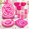 Let's Go Party 400-Piece Disposable Tableware Set for 50 Guests, Hot ...