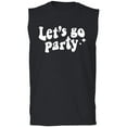 thumbnail image 1 of Let's Go Party Adult Sleeveless Tee, 1 of 3
