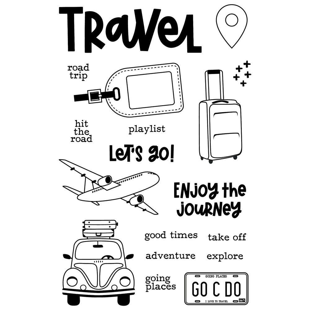 Let s Go Photopolymer Clear Stamps