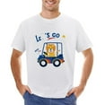 thumbnail image 1 of Let's Go Play Beep Men’s T-Shirt 100% Cotton Casual Short Sleeve Tops Gift Tee White 3XL, 1 of 2