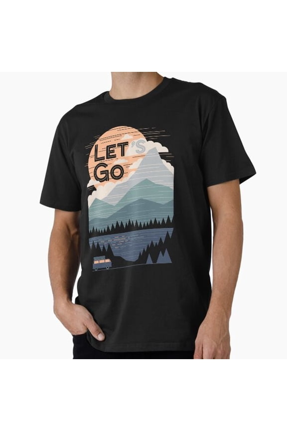 Let's Go Premium Made in USA Mens Tshirt S to 5XL