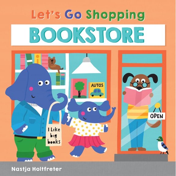 Let's Go Shopping Bookstore, (Board Book)