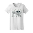 thumbnail image 1 of Let's Go Travel Boat In Bottle Tee Women's -Image by Shutterstock, 1 of 2