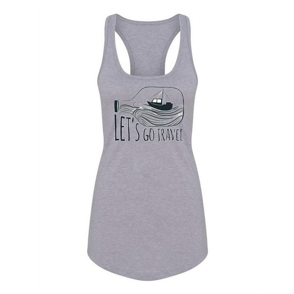 Let's Go Travel! Tank Women -Image by Shutterstock, Female Small