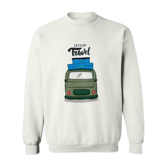 Let's Go Travel Van Sweatshirt Men -Image by Shutterstock, Male Large