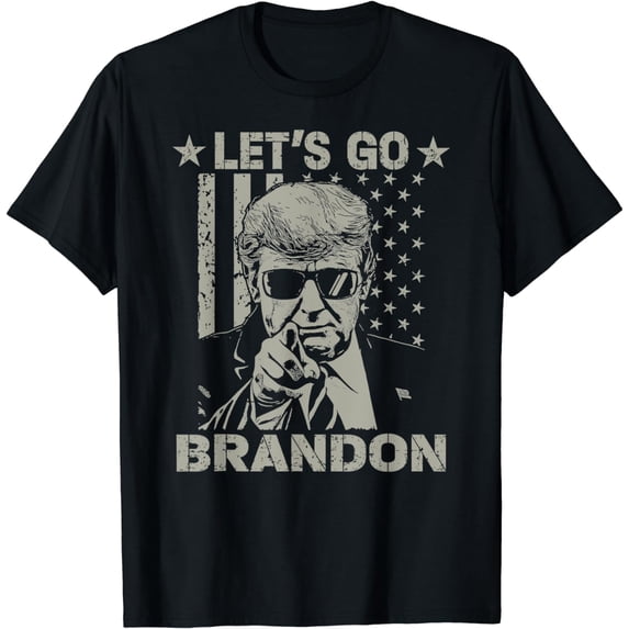 Let's Go US Flag Funny Trendy Sarcastic T-Shirt