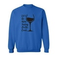 thumbnail image 1 of Let's Go Wine Tasting On The Couch Crewneck Sweatshirt, 1 of 3