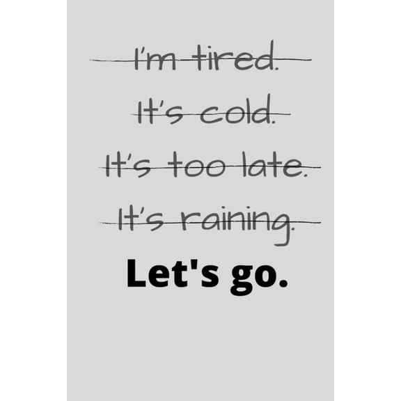 Let's Go: Workout Journal: Guided blank 6 week workout journal with summaries, (Paperback)