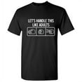 thumbnail image 1 of Let's Handle This Like Adults Humor Graphic Tees Novelty Fun Saying Apparel Gift For Game Lover Mens Sarcastic Funny T Shirt, 1 of 5