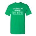 thumbnail image 1 of Let's Handle This Like Adults Humor Graphic Tees Novelty Fun Saying Apparel Gift For Game Lover Mens Sarcastic Funny T Shirt, 1 of 5