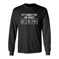 thumbnail image 1 of Let's Handle This Like Adults Sarcastic Novelty Gift Idea Adult Humor Funny Men's Long Sleeve Shirts, 1 of 3