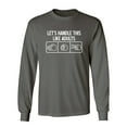thumbnail image 1 of Let's Handle This Like Adults Sarcastic Novelty Gift Idea Adult Humor Funny Men's Long Sleeve Shirts, 1 of 3