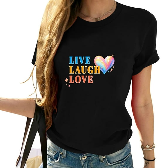 Let's Inspire Raps Graffiti Style Fashion Graphic Tee for Women - Summer Tops with Stylish Prints Back To School Gifts