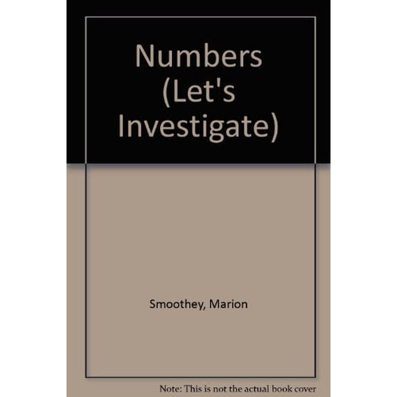Pre-Owned Numbers Lets Investigate Math Library Binding Marion Smoothey