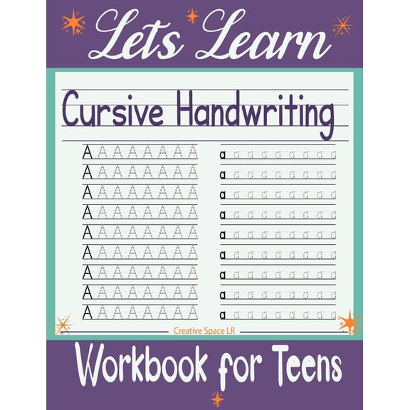 Let's Learn Cursive Handwriting Workbook For Teens