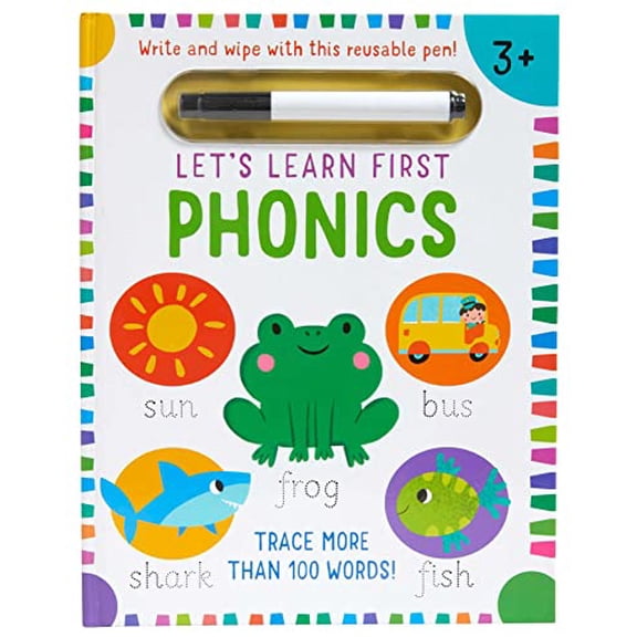 Pre-Owned Let's Learn: First Phonics: (Early Reading Skills, Letter Writing Workbook, Pen Control, Write and Wipe) (Paperback) 1647220432 9781647220433