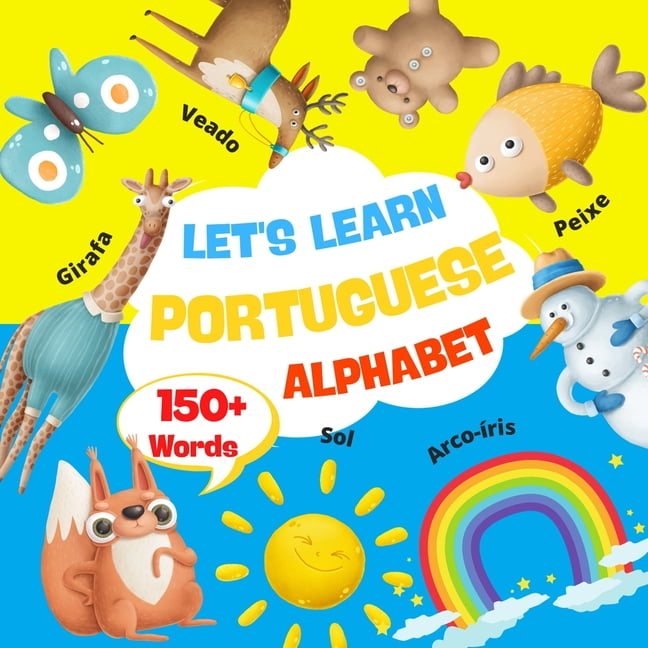 11 x 14 High Res Bilingual Alphabet Poster, European Portuguese First Words