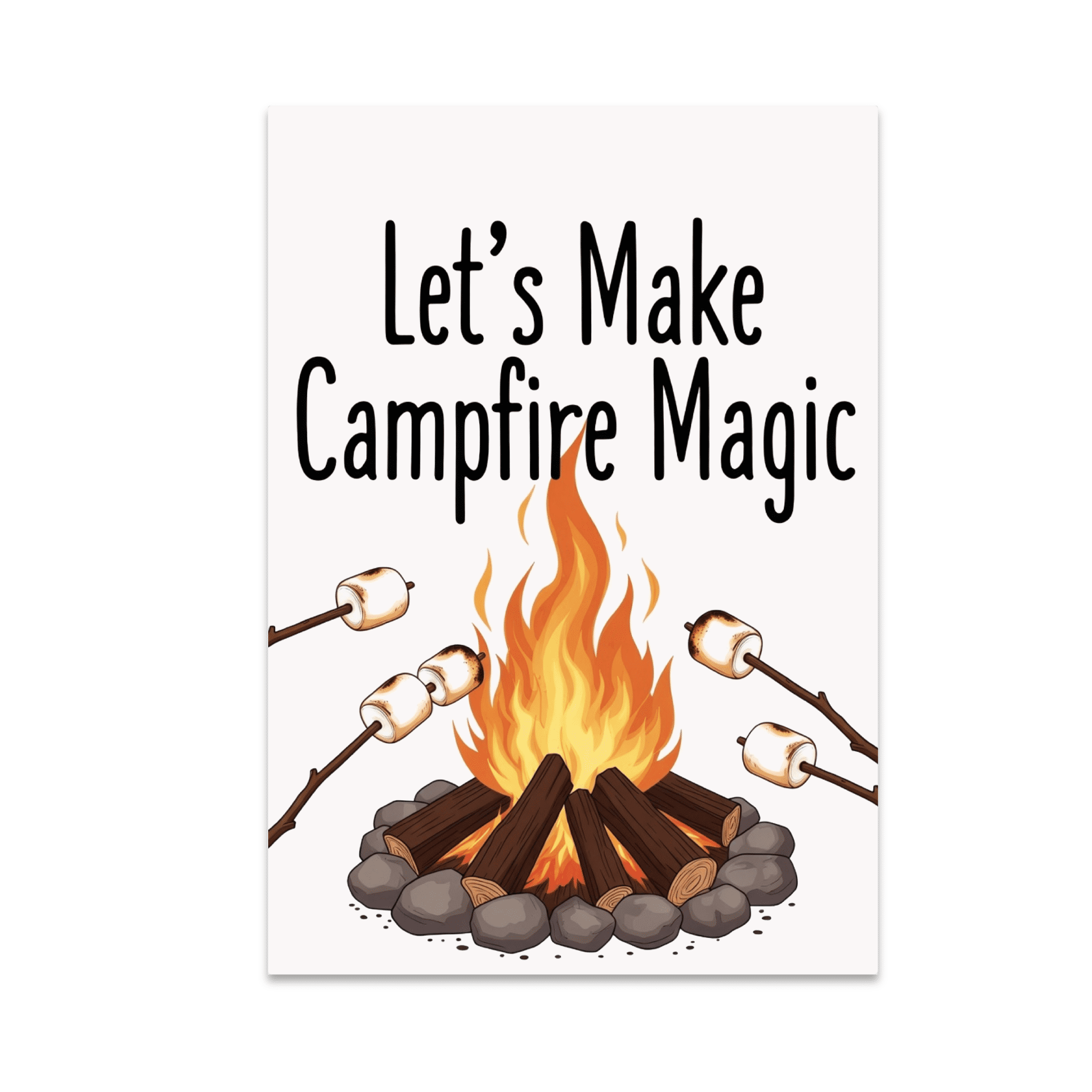 Let's Make Campfire Magic - Camping Enthusiast - 13x19 Poster Print ...